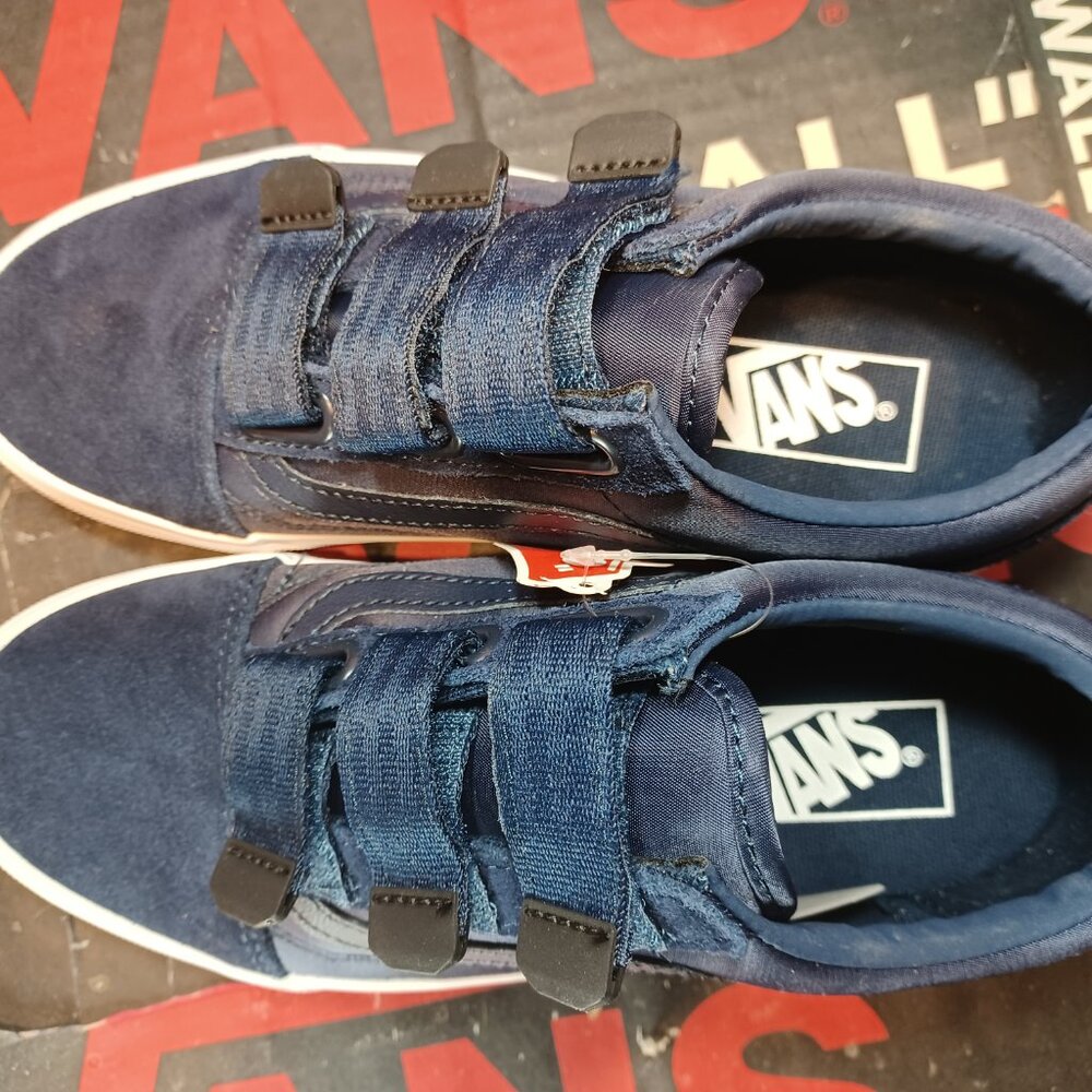 Vans Men's 5.5/Women's 7 Old Skool V Surplus Nylon Dress Blues/White VN0A3D29QE7 - Picture 5 of 12